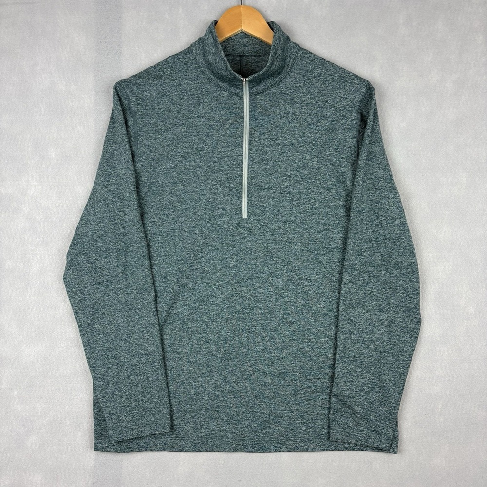Lululemon Soft Jersey Half Zip Men’s Large Green Pullover Jacket Performance